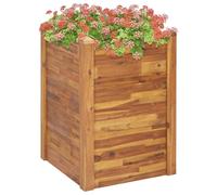 vidaXL Arriate de madera maciza de acacia 60x60x84 cm