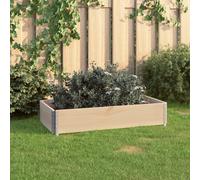 vidaXL Arriate de madera maciza de pino 50x100 cm