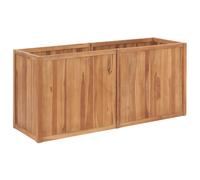 vidaXL Arriate de madera maciza de teca Dimensiones 30 x 30 x 30 cm, 40 x 40 x 40 cm, 50 x 50 x 50 cm y mas