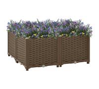 vidaXL Arriate de polipropileno 80x80x38 cm