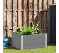 vidaXL Arriate de WPC gris dimensiones 100 x 50 x 54 cm, 100 x 50 x 91 cm, 100 x 100 x 54 cm y mas