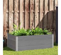 vidaXL Arriate de WPC gris 150x100x54 cm