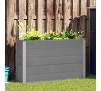 vidaXL Arriate de WPC gris 150x50x91 cm