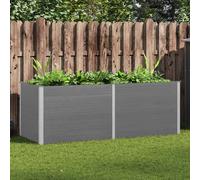 vidaXL Arriate de WPC gris dimensiones 100 x 50 x 54 cm, 100 x 50 x 91 cm, 100 x 100 x 54 cm y mas