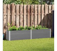 vidaXL Arriate de WPC gris dimensiones 100 x 50 x 54 cm, 100 x 50 x 91 cm, 100 x 100 x 54 cm y mas