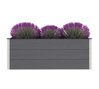 vidaXL Arriate de WPC gris dimensiones 100 x 50 x 54 cm, 100 x 50 x 91 cm, 100 x 100 x 54 cm y mas