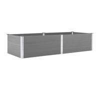 vidaXL Arriate de WPC gris dimensiones 100 x 50 x 54 cm, 100 x 50 x 91 cm, 100 x 100 x 54 cm y mas
