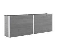 vidaXL Arriate de WPC gris dimensiones 100 x 50 x 54 cm, 100 x 50 x 91 cm, 100 x 100 x 54 cm y mas