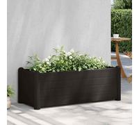 vidaXL Arriate elevado de jardín PP gris antracita 100x43x35 cm