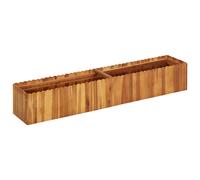 vidaXL Arriate elevado de madera maciza de acacia 150x30x25 cm