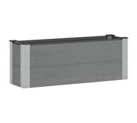 vidaXL Arriate elevado Gris 100 x 30 36 cm