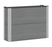 vidaXL Arriate elevado Gris 100 x 30 x 72 cm
