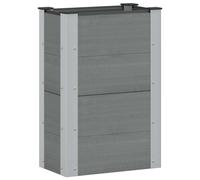 vidaXL Arriate elevado Gris 50 x 30 x 72 cm