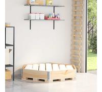 vidaXL Arriate elevado hexagonal madera maciza de pino 160x160 cm