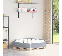 vidaXL Arriate elevado hexagonal, macetero jardinera para plantas madera maciza pino gris 160x160 cm