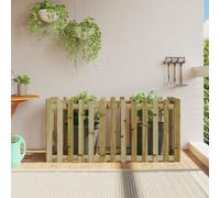 vidaXL Arriate elevado jardín valla madera impregnada pino 150x50x70cm