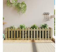 vidaXL Arriate Elevado jardín Valla Madera impregnada Pino 200x50x50cm
