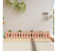 vidaXL Arriate elevado jardín valla madera maciza Douglas 200x30x30 cm