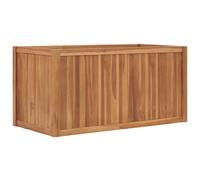 vidaXL Arriate de madera maciza de teca Dimensiones 30 x 30 x 30 cm, 40 x 40 x 40 cm, 50 x 50 x 50 cm y mas