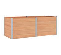 vidaXL Arriate elevado Marrón 250 x 100 x 91 cm