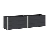 vidaXL Arriate elevado Negro 200 x 50 x 54 cm