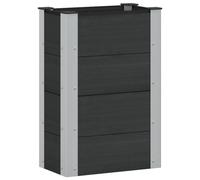 vidaXL Arriate elevado Negro 50 x 30 x 72 cm