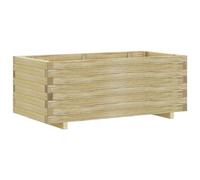 vidaXL Arriate elevado rectangular madera 100x50x40 cm