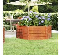vidaXL Arriate oxidado de acero corten 129x129x45 cm
