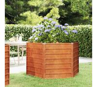vidaXL Arriate oxidado de acero corten 129x129x77 cm