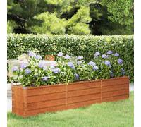 vidaXL Arriate oxidado de acero corten 240x40x45 cm
