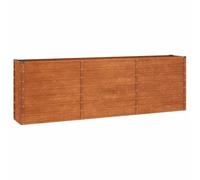 vidaXL Jardinera de acero Corten oxidado para jardín, patio y balcón