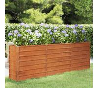 vidaXL Arriate oxidado de acero corten 240x40x77 cm