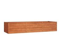vidaXL Jardinera de acero Corten oxidado para jardín, patio, balcón y terraza
