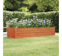 vidaXL Arriate oxidado de acero corten 240x80x45 cm