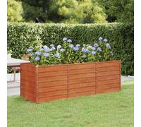 vidaXL Arriate oxidado de acero corten 240x80x77 cm