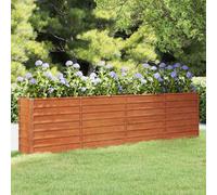 vidaXL Arriate oxidado de acero corten 320x40x77 cm