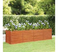 vidaXL Arriate Oxidado de Acero corten 320x80x77 cm