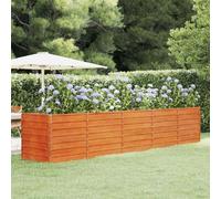 Arriate Oxidado De Acero Corten 400x80x77 Cm Vidaxl