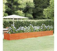 vidaXL Arriate oxidado de acero corten 480x80x45 cm