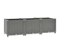 vidaXL Arriate polipropileno 120x40x38 cm