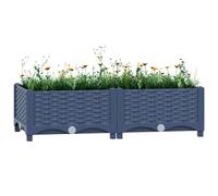 vidaXL Arriate polipropileno 80x40x23 cm