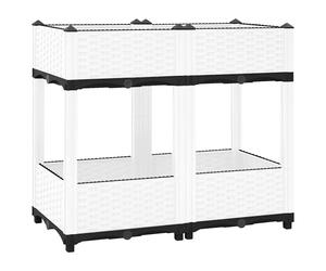vidaXL Arriate polipropileno 80x40x71 cm