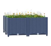 vidaXL Arriate polipropileno 80x80x38 cm