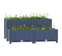 vidaXL Arriate polipropileno 80x80x38 cm