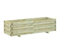 vidaXL Arriate rectangular madera 120x40x30 cm