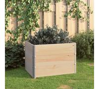 vidaXL Arriates de madera maciza de pino 3 unidades 60x80 cm