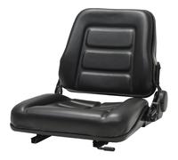 vidaXL Asiento de máquina elevadora y tractor respaldo ajustable negro