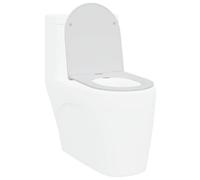 vidaXL Asiento de WC 47 x 36 x 3,4 cm Duroplast, Asiento de baño Moderno, Asiento de Inodoro Duradero, Accesorio fácil de Usar, diseño ergonómico para el día a día, Accesorio Minimalista y Estiloso