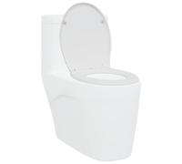 vidaXL Asiento de WC 47 x 37 x 4 cm Duroplast | Mantiene todo ordenado y limpio, Hecho de plástico resistente que dura un montón,