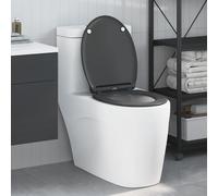 vidaXL Asiento de WC Antracita 45,5 x 37,5 x 3,8 cm Duroplast